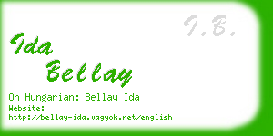 ida bellay business card